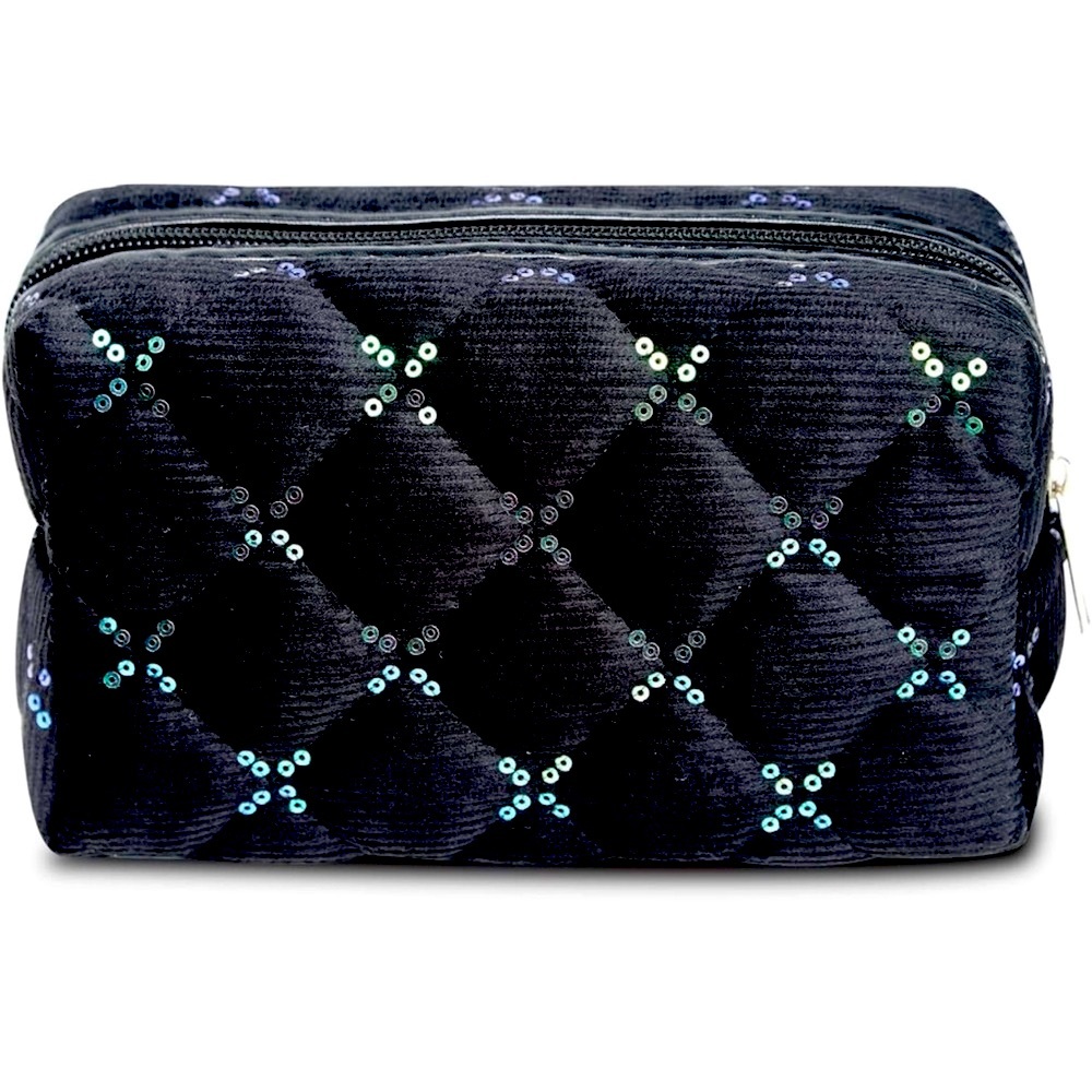 Cute black cosmetic ,pencil or travel bag